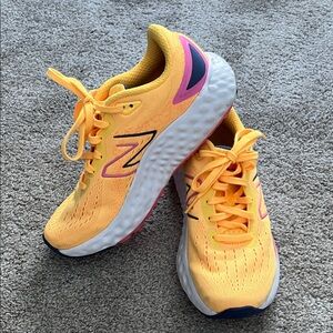 New Balance Mango and Pink Athletic Shoes